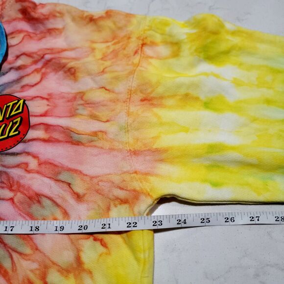 Santa Cruz Hoodie Tie Dye Skateboarding Pullover Sweatshirt Skate Medium - Picture 3 of 7